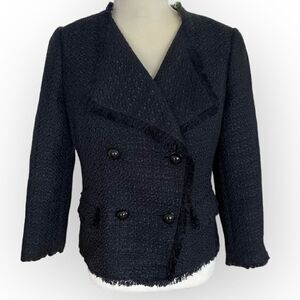Ann Taylor Black Tweed Blazer